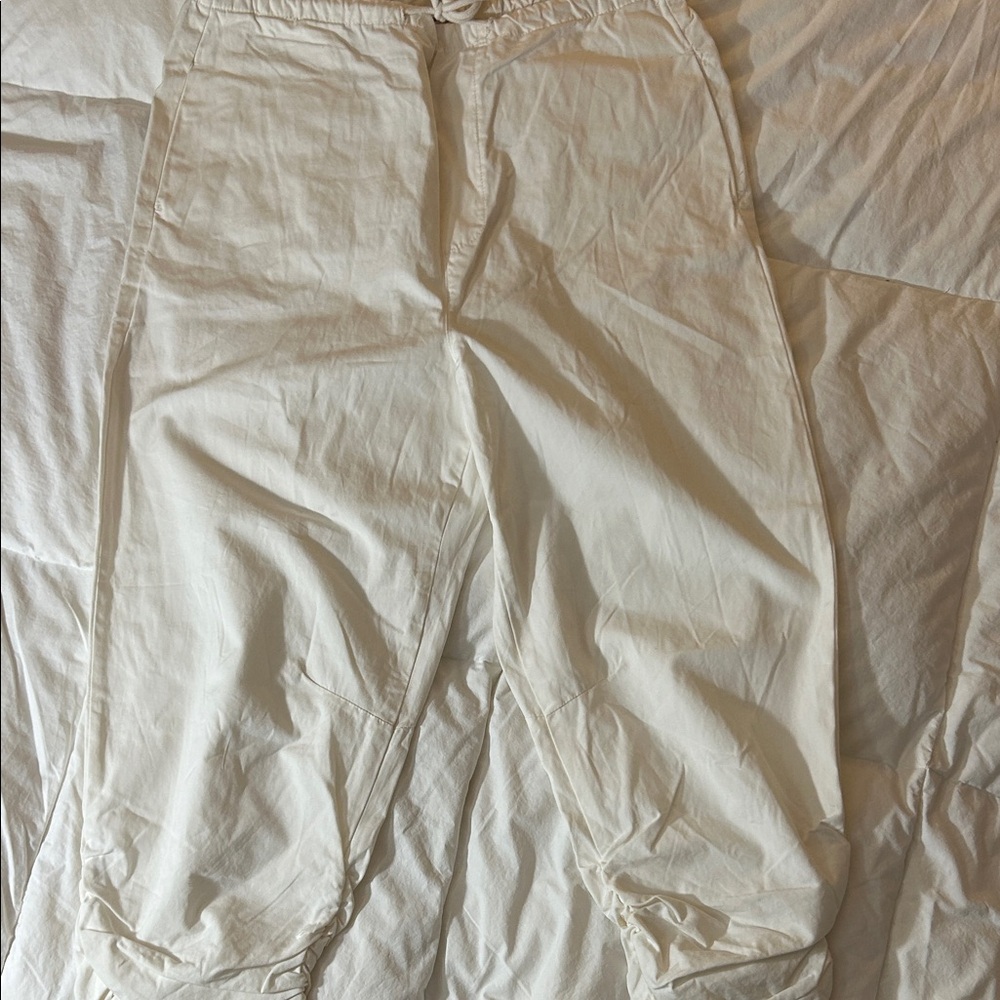 Free People Cream Parachute Pants-Retail $168. Out of stock on Free People
